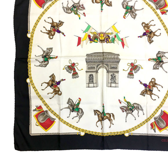 Celine Arc De Triomphe Multicolor Silk #77623C56 - Picture 5 of 8